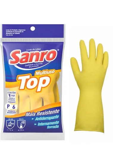 LUVA SANRO TOP AMA P FLOC