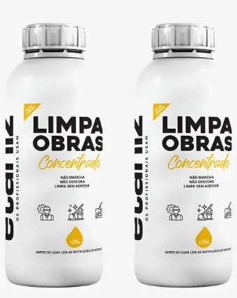 KIT 2 LIMPA OBRAS ETANIZ 1L