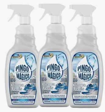 KIT 3 PINGO MAGICO LIMPA TENIS 500ML