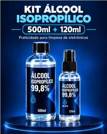 KIT ALCOOL ISOPROPILICO 500ML + 1  ALCOO ...