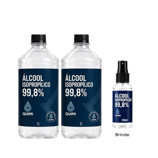 KIT 2  ALCOOL ISOPROPILICO 500ML + BRIND ...