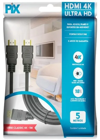 CABO HDMI 2.0 4K 5M PIX
