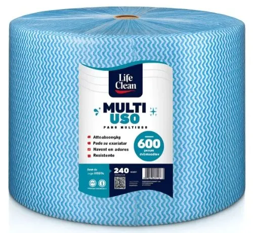 PANO MULTIUSO LIFE CLEAN 240MX20CM AZUL