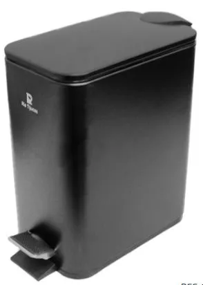LIXEIRA RIO TIJUCA 5L INOX PRTO RETANG C/...