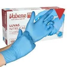 LUVA NITR AZUL S/PO G VABENE