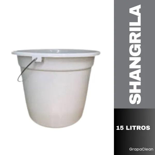 BALDE PLAST RED. 15L COR&LAR MARMORIZADO
