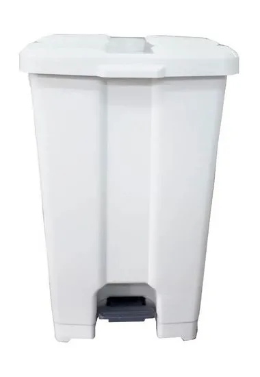 LIXEIRA PLAST.QUAD.60L JSN C/PEDAL BRANCO