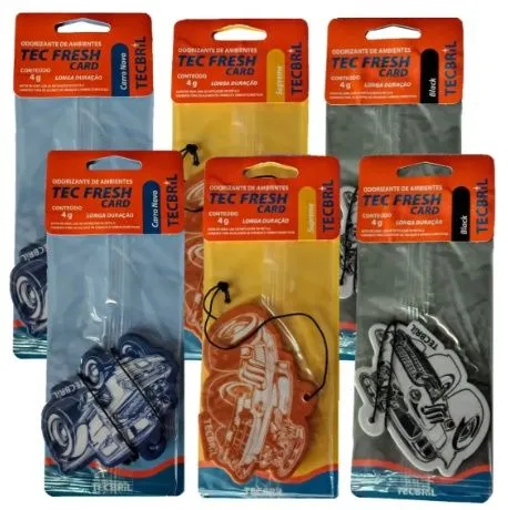 AROMA P/CARRO TEC FRESH CARD CARTELA