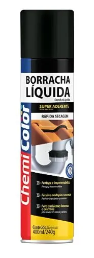 BORRACHA LÍQUIDA CHEMICOLOR PRETA SPRAY 4...