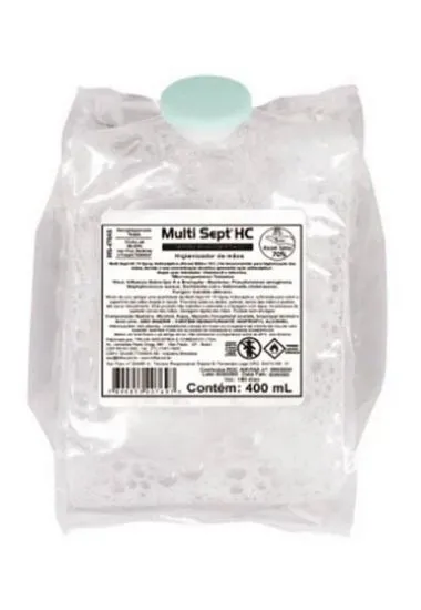 ALCOOL SPRAY MULTISEPT 400ML SACHE