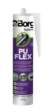 ADESIVO PU FLEX QBORG PRETO 400G