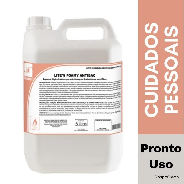 ALCOOL ESP SPARTAN LITE N FOAMY ANTIBAC 5L