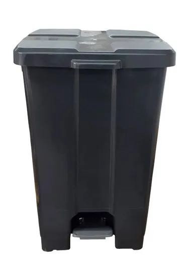 LIXEIRA PLAST.QUAD.60L JSN C/PEDAL PRETO