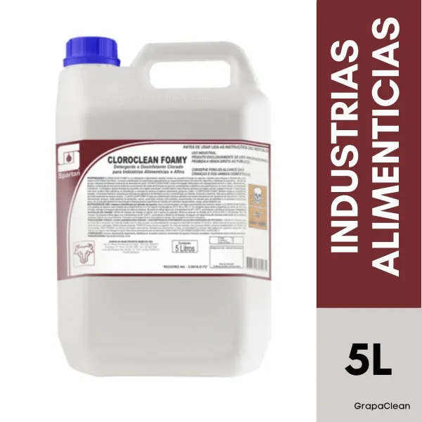 DETG DESINF CLOROCLEAN FOAMY SPARTAN 5L
