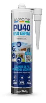 ADESIVO PU40 USO GERAL BARONE PRETO 400G