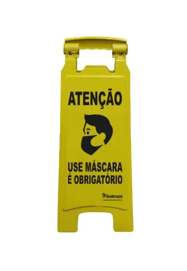 PLACA SINALIZ BRALIMPIA USE MASCARA