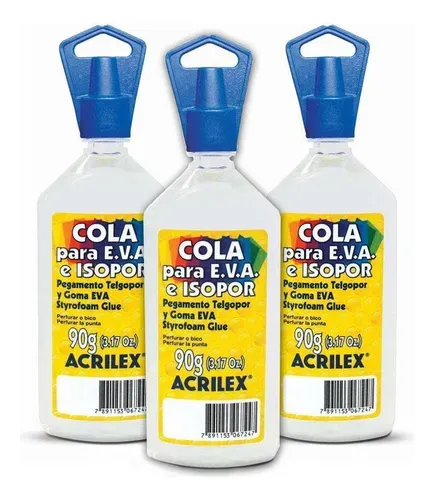 Cola para EVA e Isopor Acrilex 90g – Pac ...