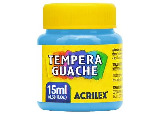 Tinta Guache Acrilex 15 ml Azul Celeste  ...