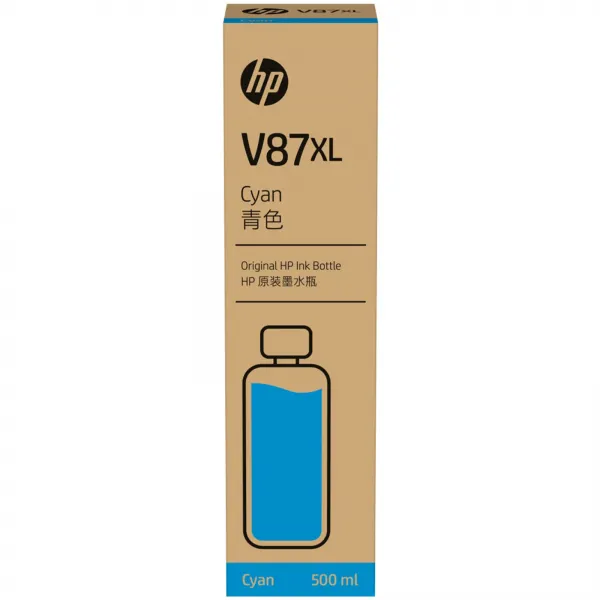 Garrafa de Tinta HP V87XL Ciano 500ml Or ...