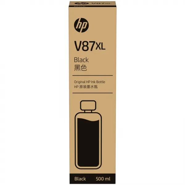 Garrafa de Tinta HP V87XL Preto 500ml Or ...