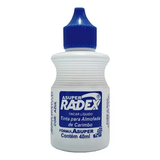 Tinta para Carimbo Radex Azul 40 ml – Re ...