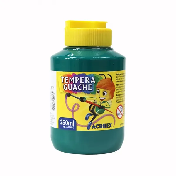 Tinta Guache 250 ml Verde Bandeira Acril ...