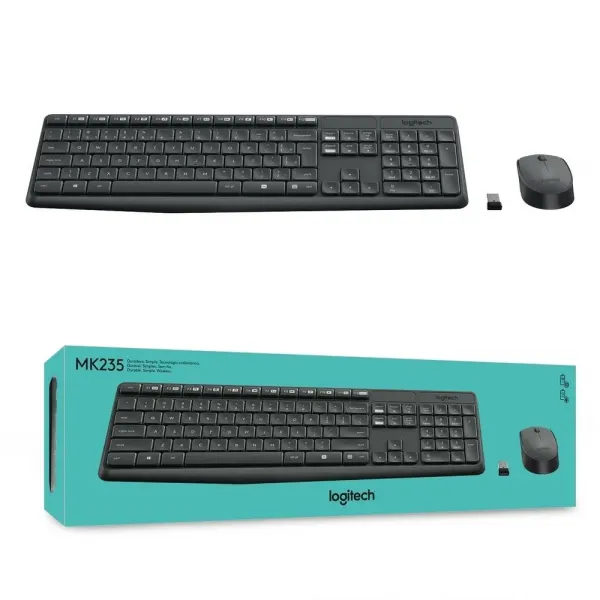 Combo Teclado e Mouse Sem Fio Logitech M ...