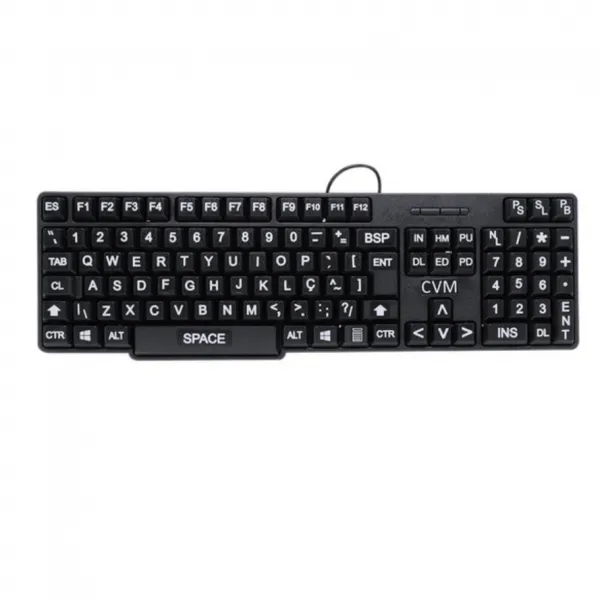 Teclado USB para Baixa Visão Civiam I002 ...