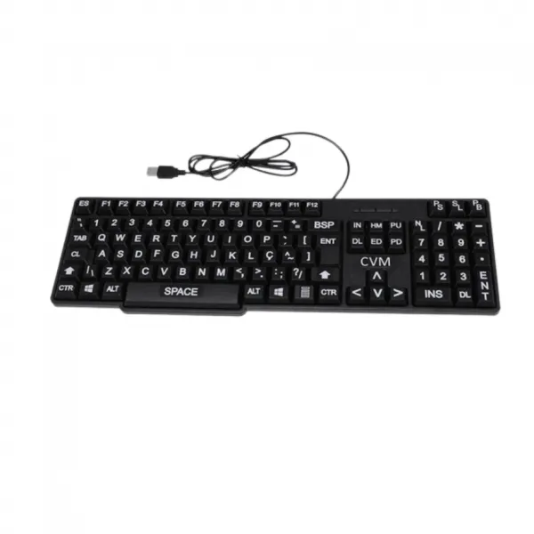 Teclado USB para Baixa Visão Civiam I002 ...