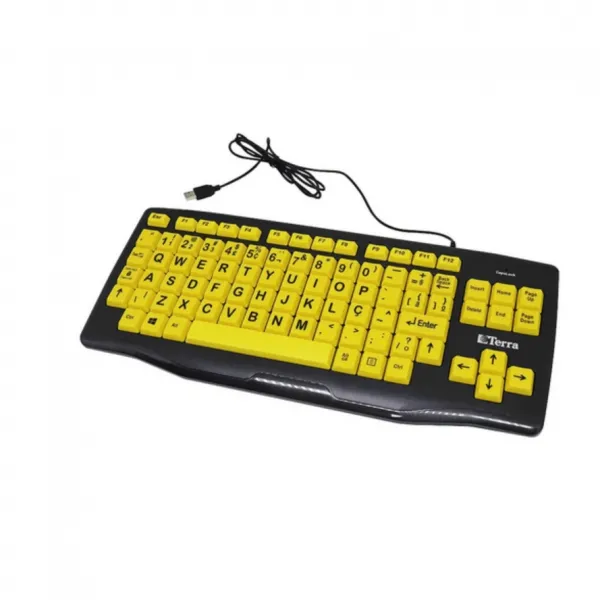 Teclado para Baixa Visão – Teclas Amarel ...
