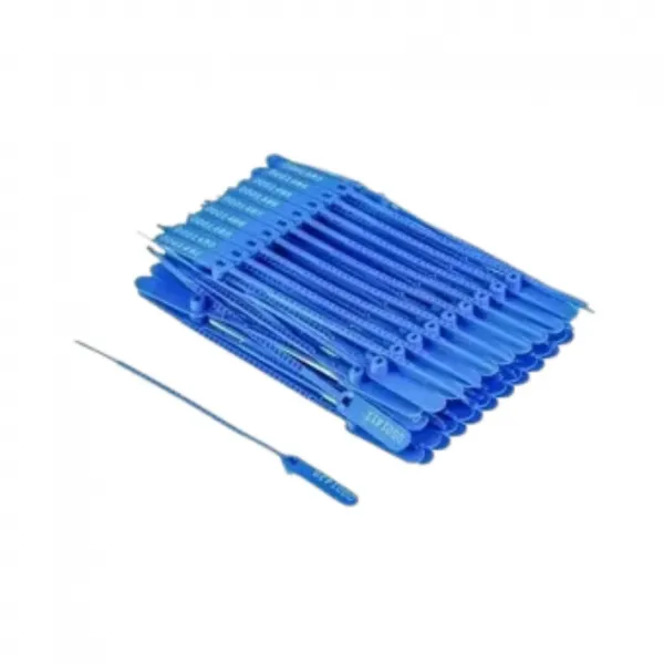 Lacre para Malote 16 cm Azul com 100 uni ...