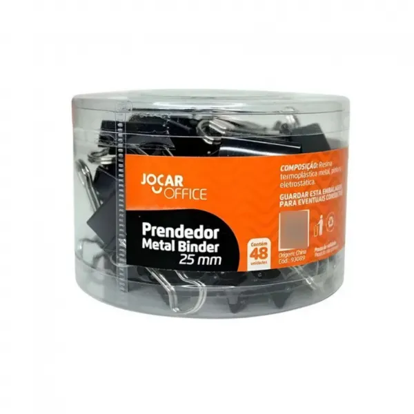 Prendedor de Metal Binder Preto 25 mm –  ...