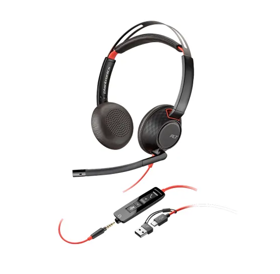  Headset HP Poly Blackwire 5220 Stereo US...