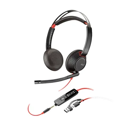  Headset HP Poly Blackwire 5220 Stereo U ...