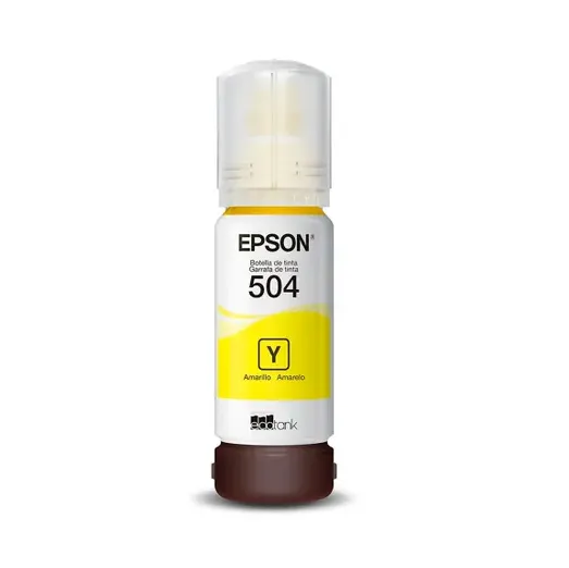 Refil de Tinta Epson T504 Amarelo 6K - T ...