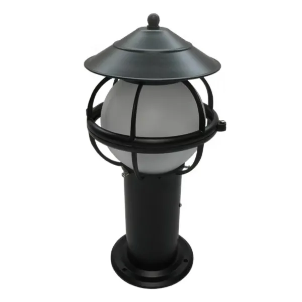 Balizador De Alumínio Preto 40cm Globo Fo...