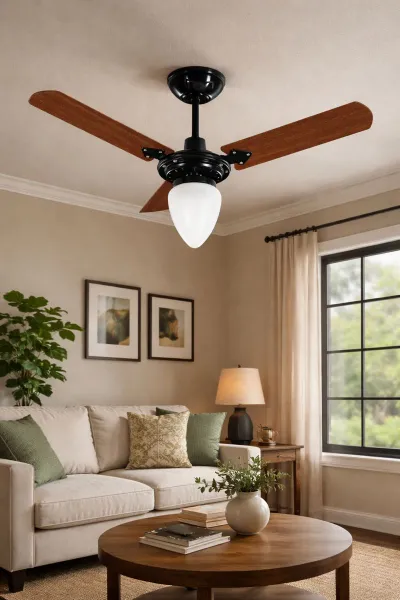 Ventilador De Teto Tron Pera New Preto 220v