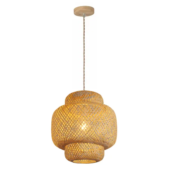 Pendente Bali 40cm Fibra Natural Artesanal