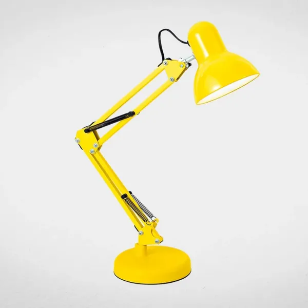 Abajur de Mesa Articulado Amarelo