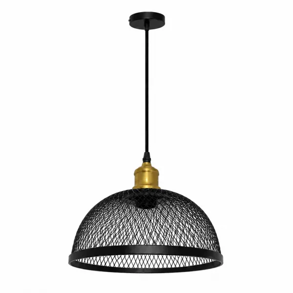 Pendente Elo 25 GMH Preto Dourado Aramado...