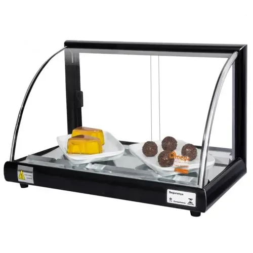 A-VF47 - Vitrine fria Alfa 47cm Preta com...