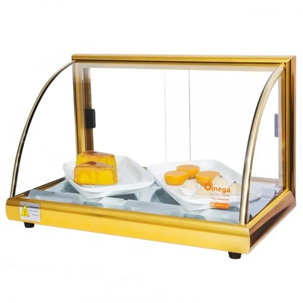 A-VF47 - Vitrine fria Alfa 47cm Dourada c...