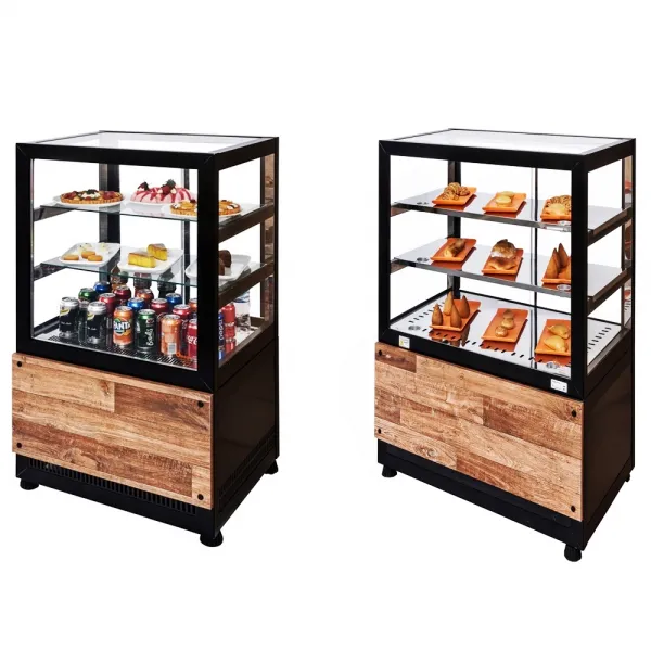 Combo DBQ.70 Vitrine Quente 70cm Preta e ...