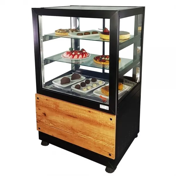 Combo DBQ.70 Vitrine Quente 70cm Preta e ...