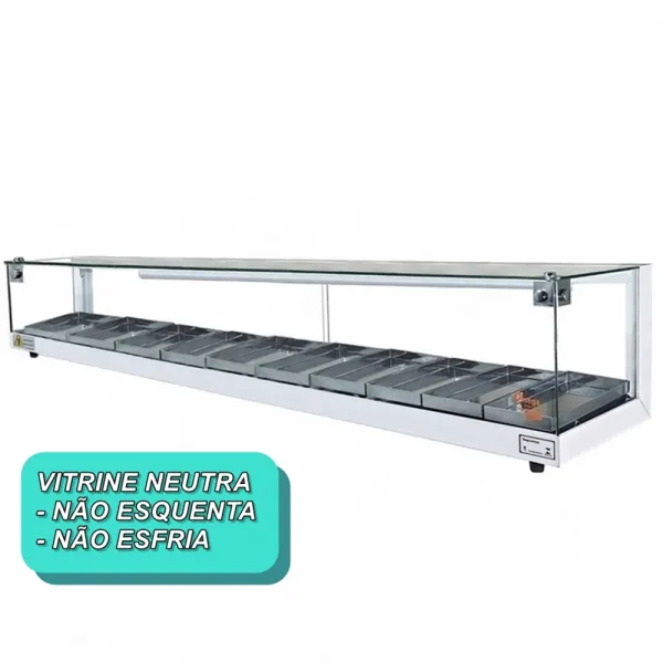 B-VN150 - Vitrine Neutra Beta 1,50m Branc...