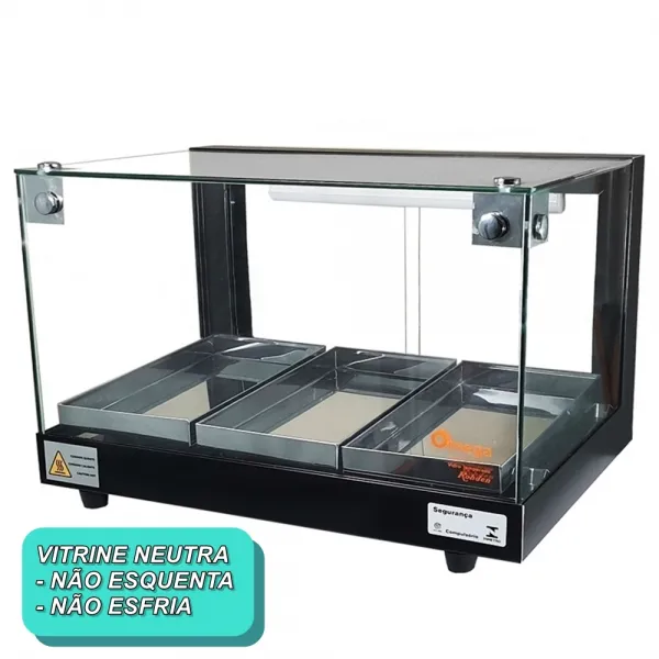 B-VN47 - Vitrine Neutra Beta 47cm Preta -...