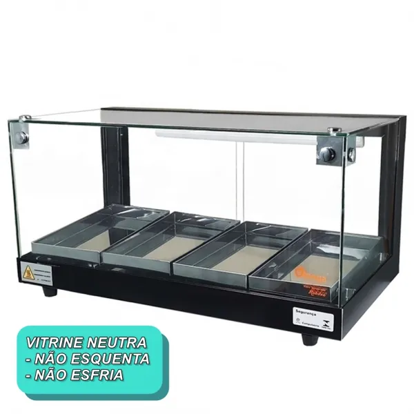 B-VN62 - Vitrine Neutra Beta 62cm Preta -...