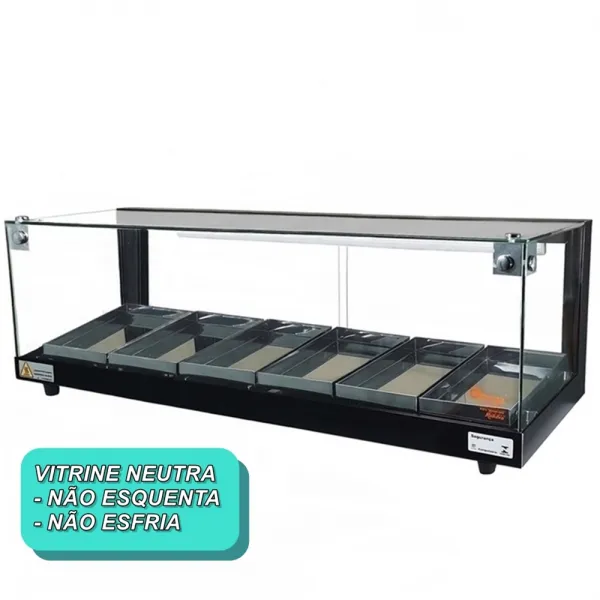B-VN92 - Vitrine Neutra Beta 92cm Preta -...