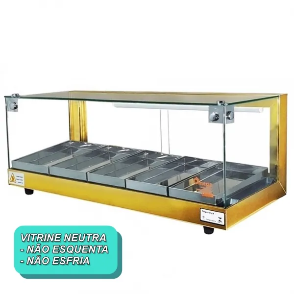 B-VN77 - Vitrine Neutra Beta 77cm Dourada...