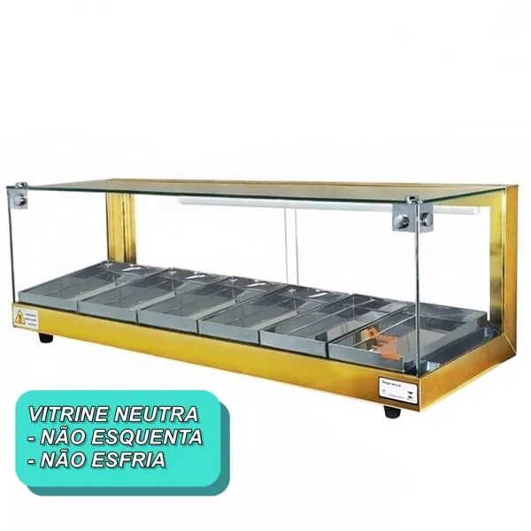 B-VN92 - Vitrine Neutra Beta 92cm Dourada...